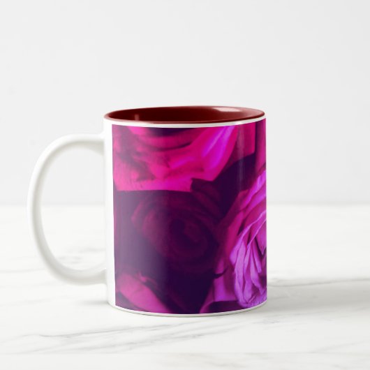 Multicolor floral Design ツートーンマグカップ (左)