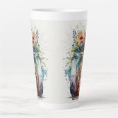 Multicolor Florals #6 カフェラテマグ (正面)