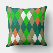 Multicolor geometric pattern rhombuses minimalism クッション (裏面)