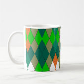Multicolor geometric pattern rhombuses minimalism コーヒーマグカップ (左)