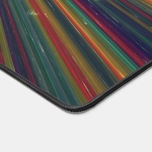 Multicolor Hyperspace Starburst Gaming デスクマット (コーナー)