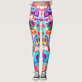 Multicolor leggings innovative designer-inspired  レギンス (正面)