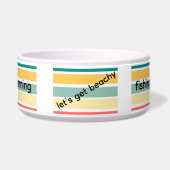 Multicolor let's get beachy swim tan fish Trinket  ボウル (右)