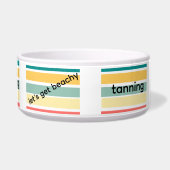 Multicolor let's get beachy swim tan fish Trinket  ボウル (正面)