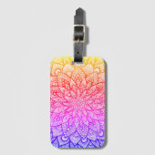 Multicolor Mandala Design Original Art  ラゲッジタグ (正面縦)