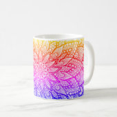 Multicolor Mandala Design Original Art Mug コーヒーマグカップ (正面右)