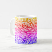 Multicolor Mandala Design Original Art Mug コーヒーマグカップ (正面左)