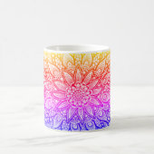 Multicolor Mandala Design Original Art Mug コーヒーマグカップ (中央)