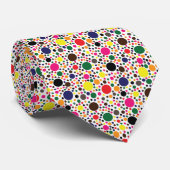 Multicolor polka dot pattern ネクタイ (ロール)