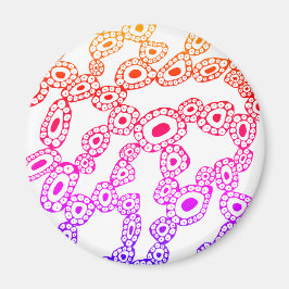 Multicolor Random Abstract Circle Blob Shapes マグネット