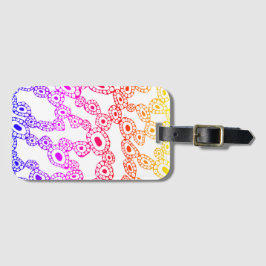 Multicolor Random Abstract Circle Blob Shapes ラゲッジタグ