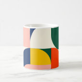 Multicolor Rounded Geometric Composition コーヒーマグカップ (中央)