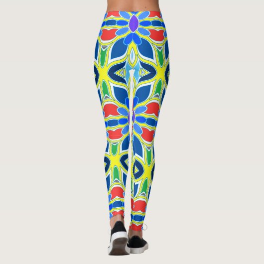 Multicolor seamless pattern "Ratti_Creative_Arts" レギンス (裏面)
