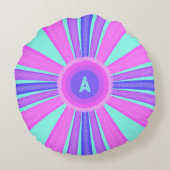 Multicolor Striped Monogram  ラウンドクッション (裏面)