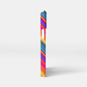 Multicolor Striped Pattern iPhoneケース (右側面)
