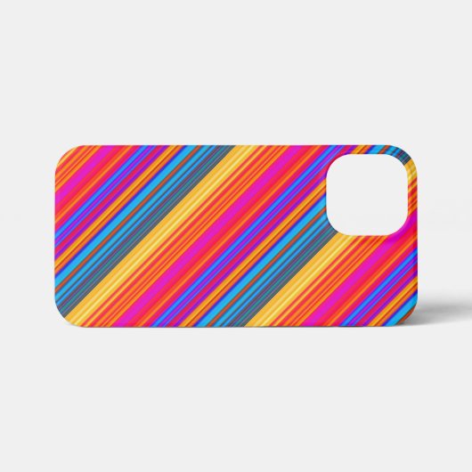 Multicolor Striped Pattern iPhoneケース (裏面横)