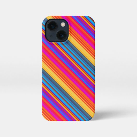 Multicolor Striped Pattern iPhoneケース (裏面)