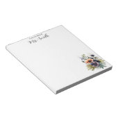 Multicolor Sweet Floral Teacher Notepad ノートパッド (アングル)