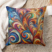 Multicolor Swirls クッション (ブランケット)
