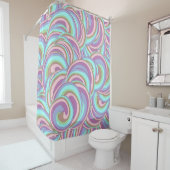 Multicolor Swirls Pattern シャワーカーテン (インサイチュ)