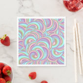 Multicolor Swirls Pattern スタンダードランチョンナプキン (インサイチュ)