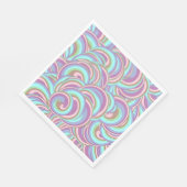 Multicolor Swirls Pattern スタンダードランチョンナプキン (角)