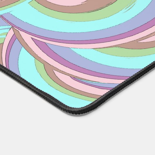 Multicolor Swirls Pattern デスクマット (コーナー)