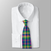 Multicolor tartan ネクタイ (タイ)
