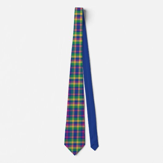 Multicolor tartan ネクタイ (正面)