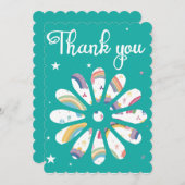 Multicolor Thank You Card 招待状 (正面/裏面)