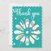 Multicolor Thank You Card 招待状 (正面)