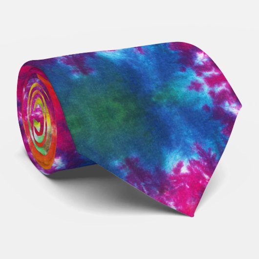 Multicolor Tie-Dye ネクタイ (ロール)