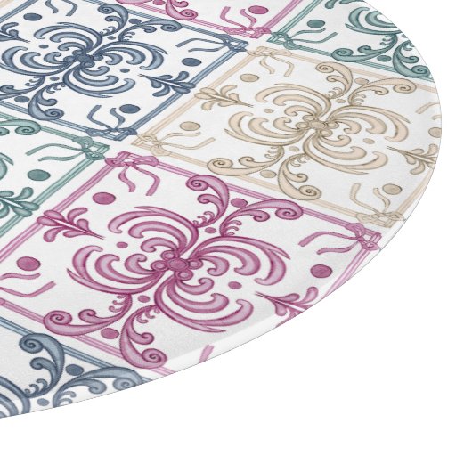 Multicolor Tiles カッティングボード (角)