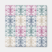Multicolor Tiles マグネット (正面)