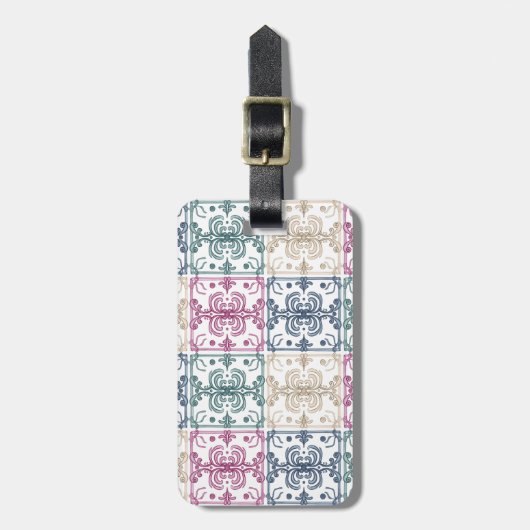 Multicolor Tiles ラゲッジタグ (正面縦)