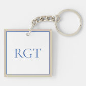 Multicolor Tiles w/ Initials キーホルダー (裏面)