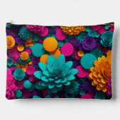 Multicolored Abstract Artwork Pouch アクセサリーポーチ (正面)