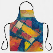 Multicolored abstract painting エプロン (正面)