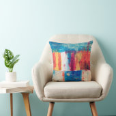 Multicolored abstract painting クッション (椅子)