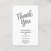 Multicolored Autumn Handmade with Love Quote 名刺 (裏面)