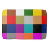 Multicolored Bold Color Blocks Design  バスマット (正面)