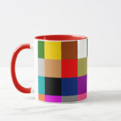 Multicolored Bold Color Blocks Design マグカップ (左)