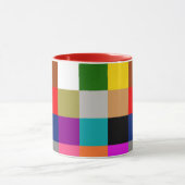 Multicolored Bold Color Blocks Design マグカップ (中央)