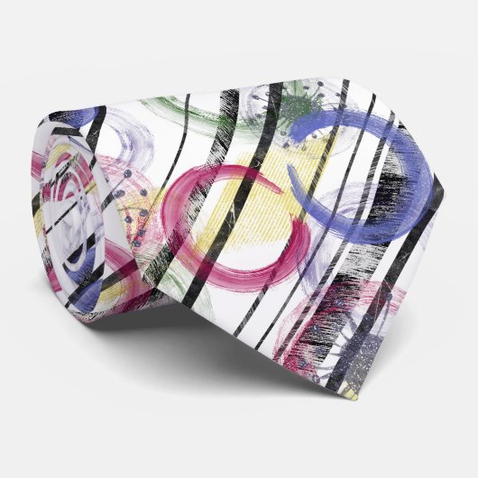 Multicolored circles ネクタイ (ロール)