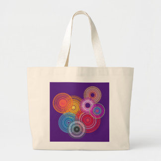 Multicolored circles ラージトートバッグ