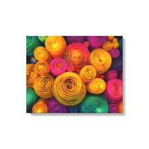 Multicolored concentric circles abstract texture