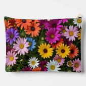Multicolored Daisy Flowers Pouch アクセサリーポーチ (裏面)