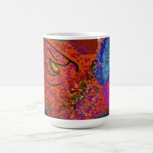 Multicolored Fish Pattern  コーヒーマグカップ (中央)