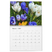 Multicolored Flowers Nature Garden Calendar 2027 カレンダー (2月 2027)