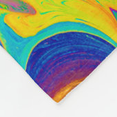Multicolored painting フリースブランケット (角)